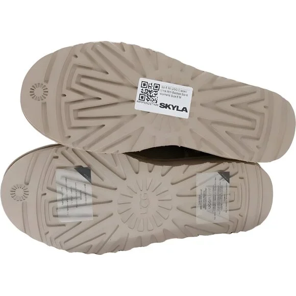 UGG Classic Ultra Mini Suede Ankle Booties Sand Color Women Size 8 M - Picture 6 of 6